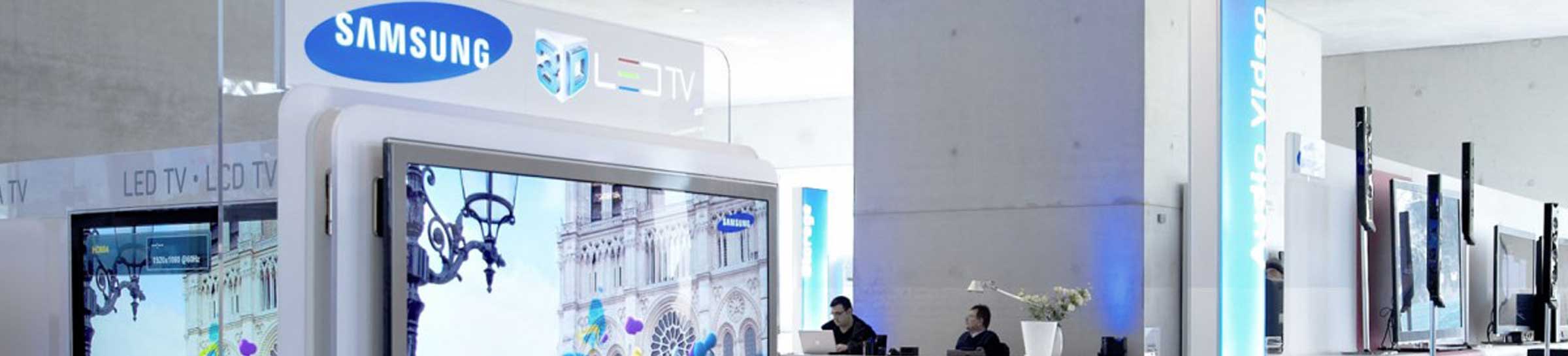 Hero Slim Samsung Roadshow mit Ausschnitt des Veranstaltungsortes