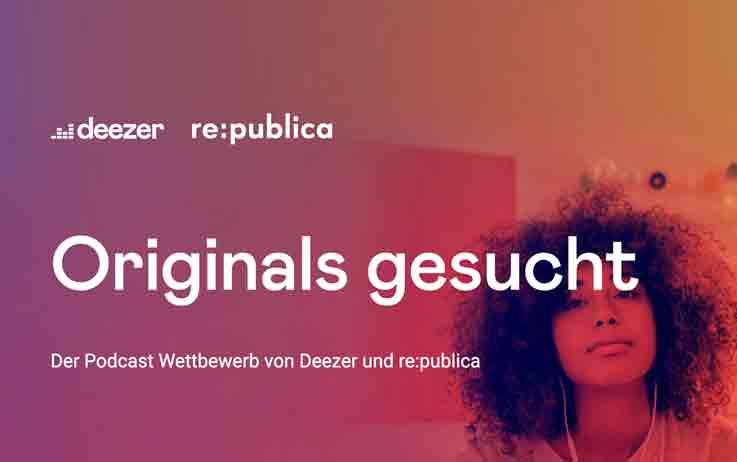 Landingpage für Deezer
