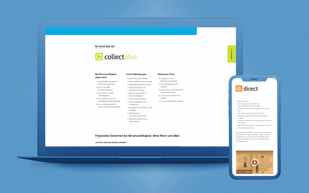 CBE DIGIDEN entwickelt vertriebsunterstützende Website für Biometric Underwriting