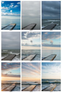 KI Variationen auf eine Szene am Meer